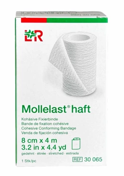 Mollelast® haft bandaż kohezyjny podtrzymujący 8 cm x 4 m, 1 rolka